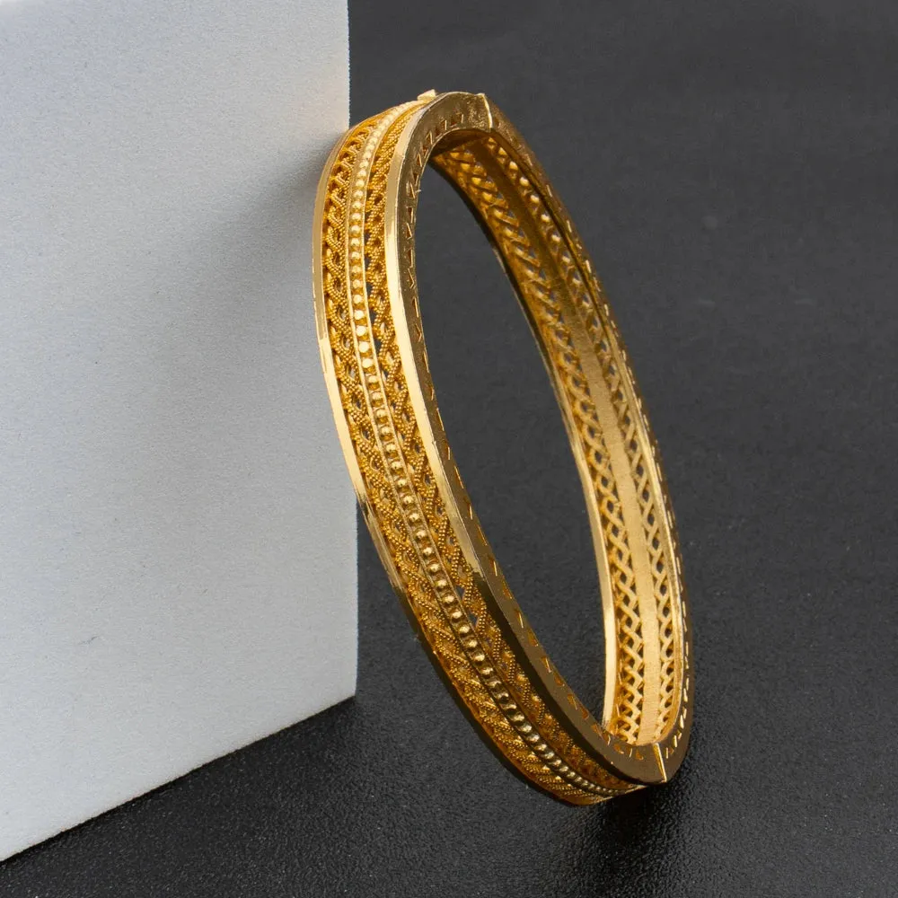African Gold Color Bangle for Women