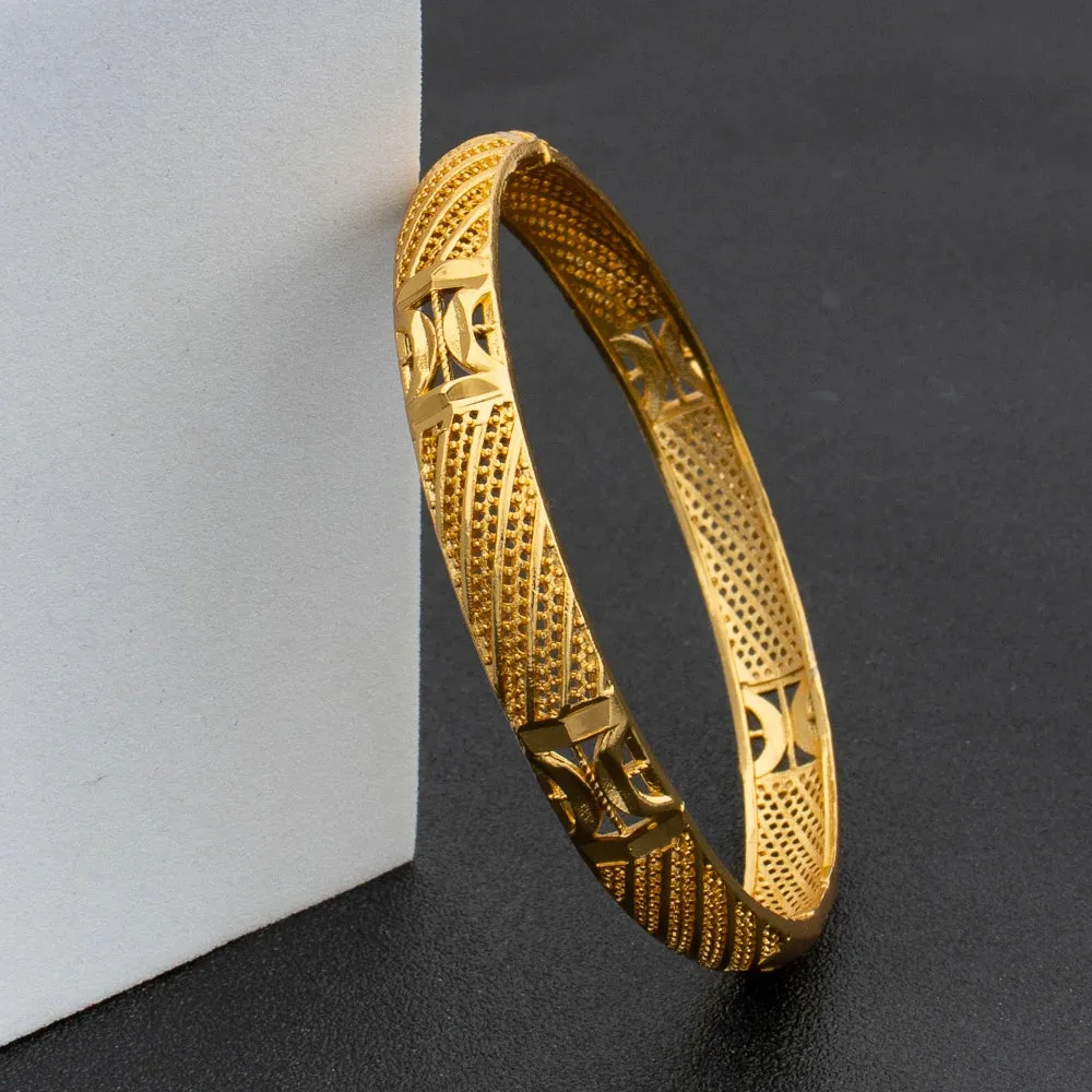 African Gold Color Bangle for Women