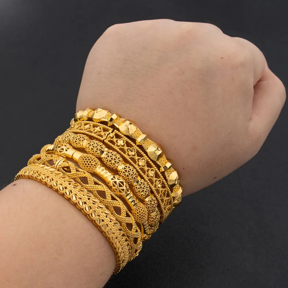 African Gold Color Bangle for Women