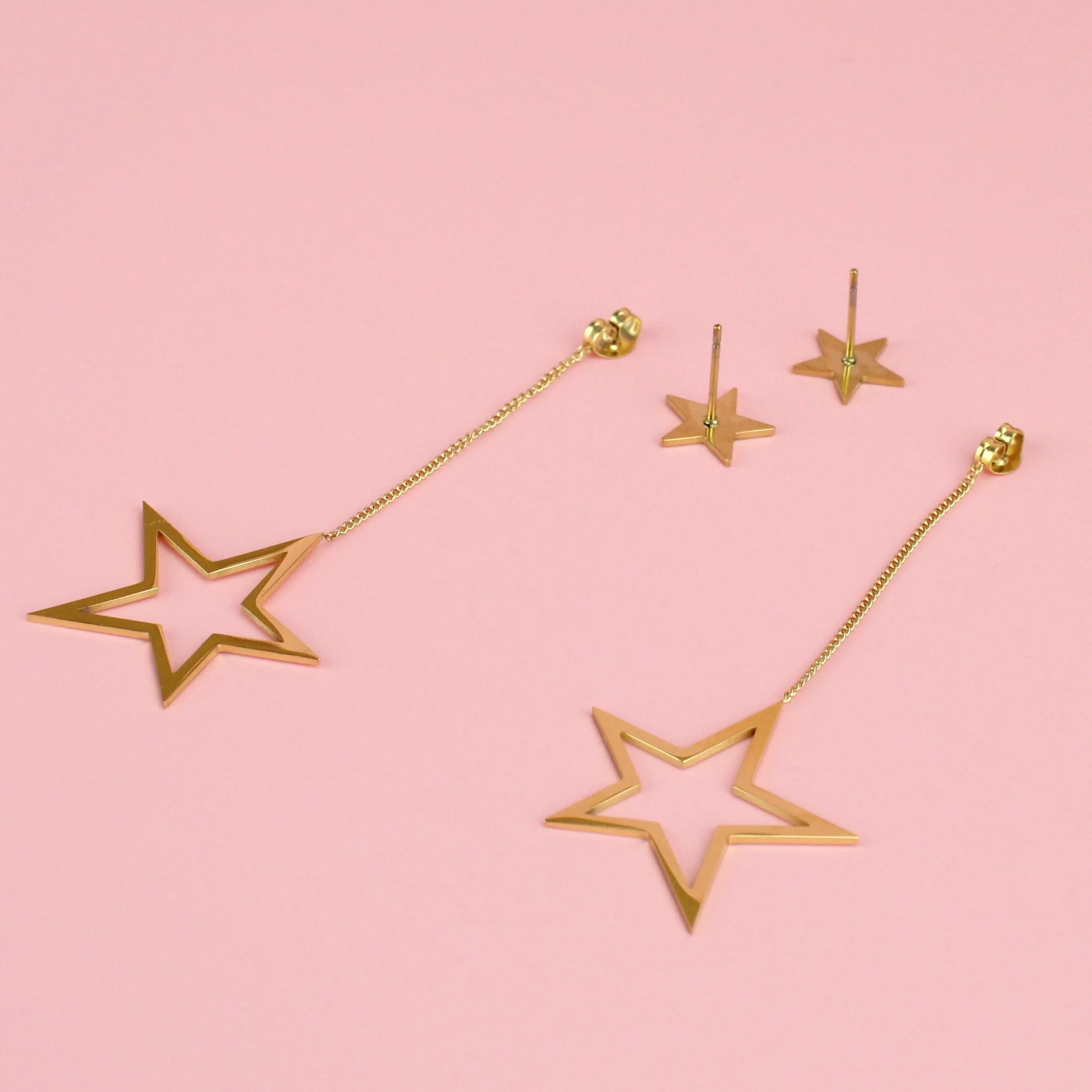 All The Stars Stud Earrings (Gold Plated)
