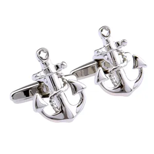 Anchor Cufflinks for Mens Jewelry shirt cufflinks Brand cuff buttons cuff link High Quality Wedding abotoaduras