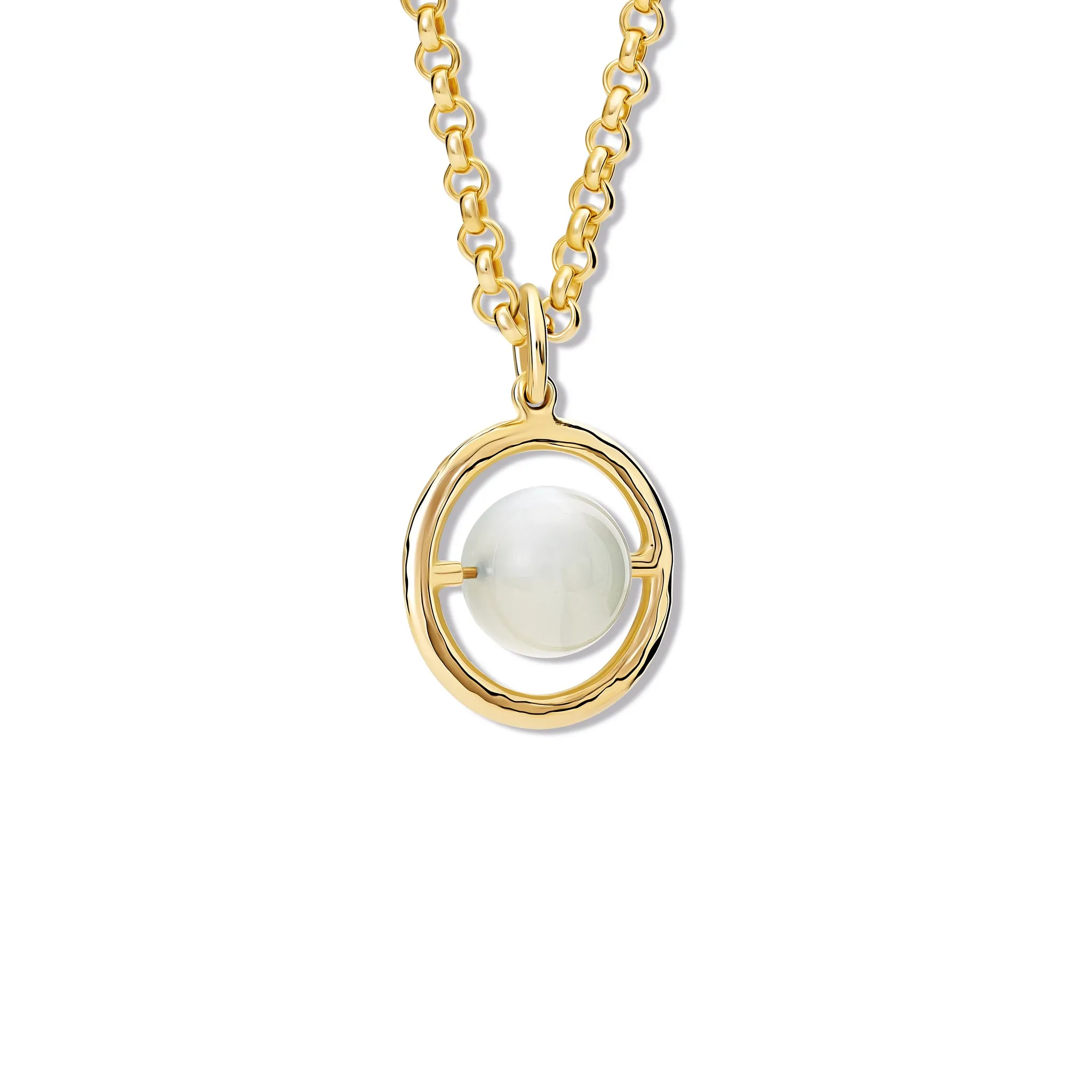 Archipelago Necklace Pendant Yellow Gold - Pearl