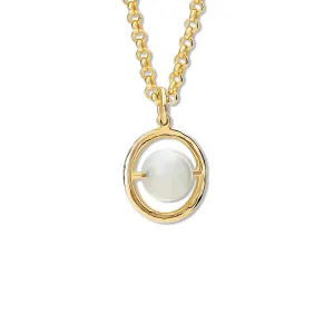Archipelago Necklace Pendant Yellow Gold - Pearl