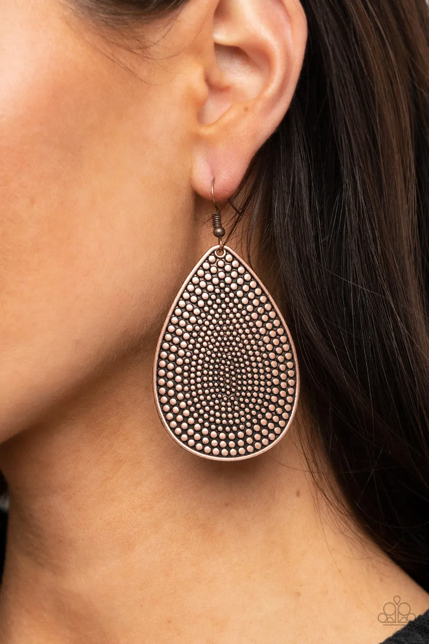 Artisan Adornment Copper Paparazzi Earrings