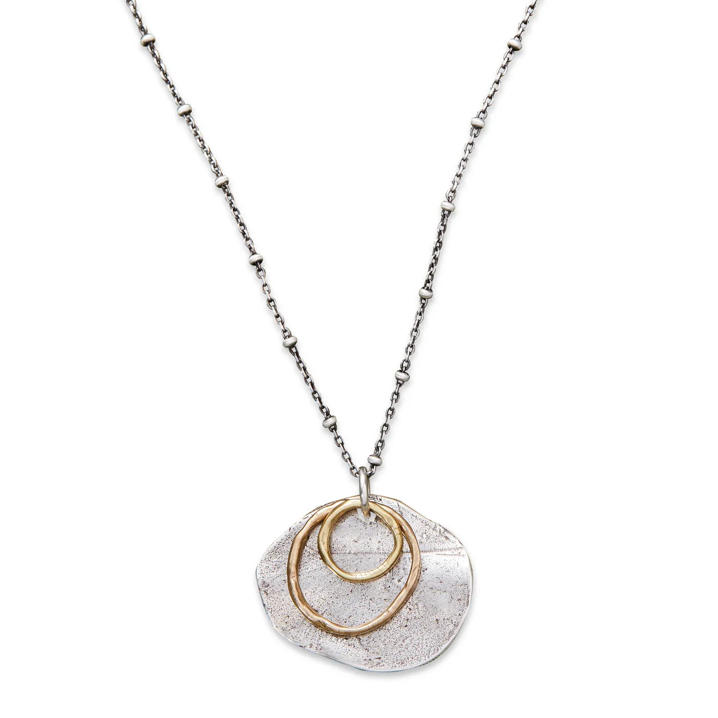 Awakened Light Necklace | Silver & Bronze