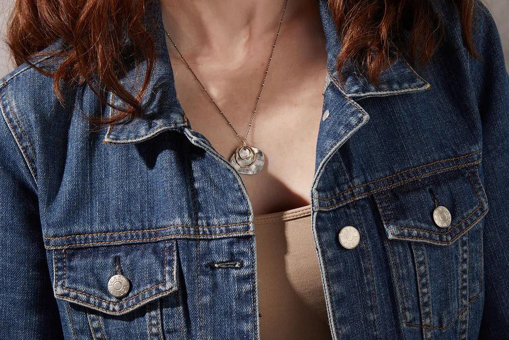 Awakened Light Necklace | Silver & Bronze