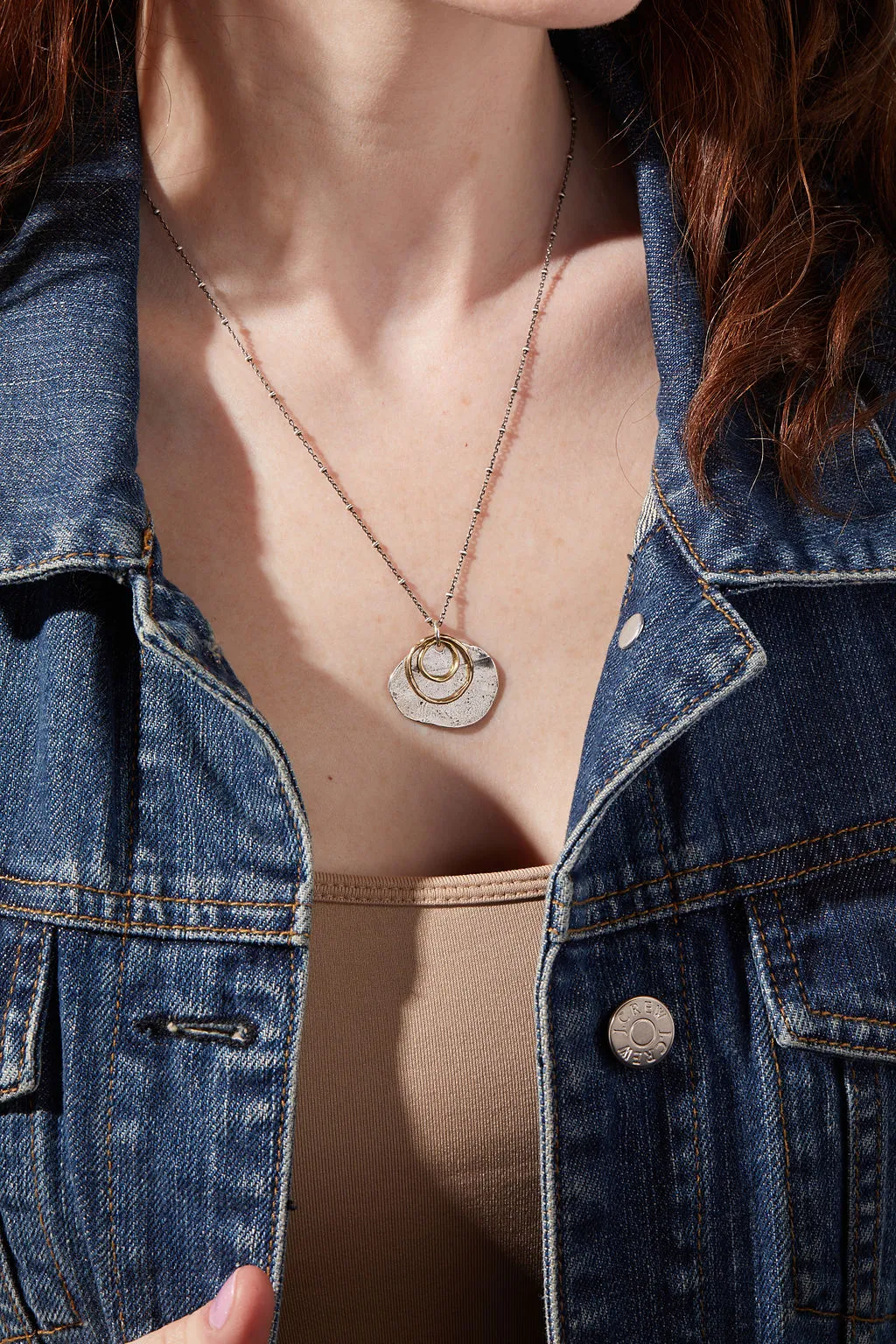 Awakened Light Necklace | Silver & Bronze