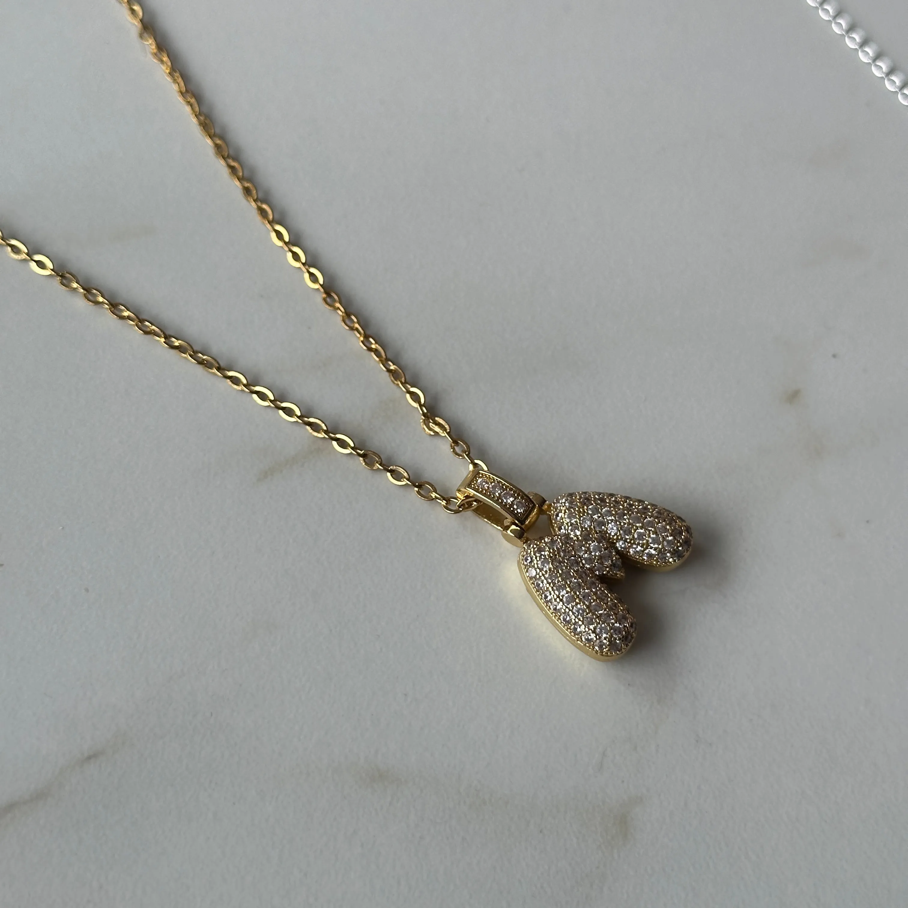 balloon initial letter pendant
