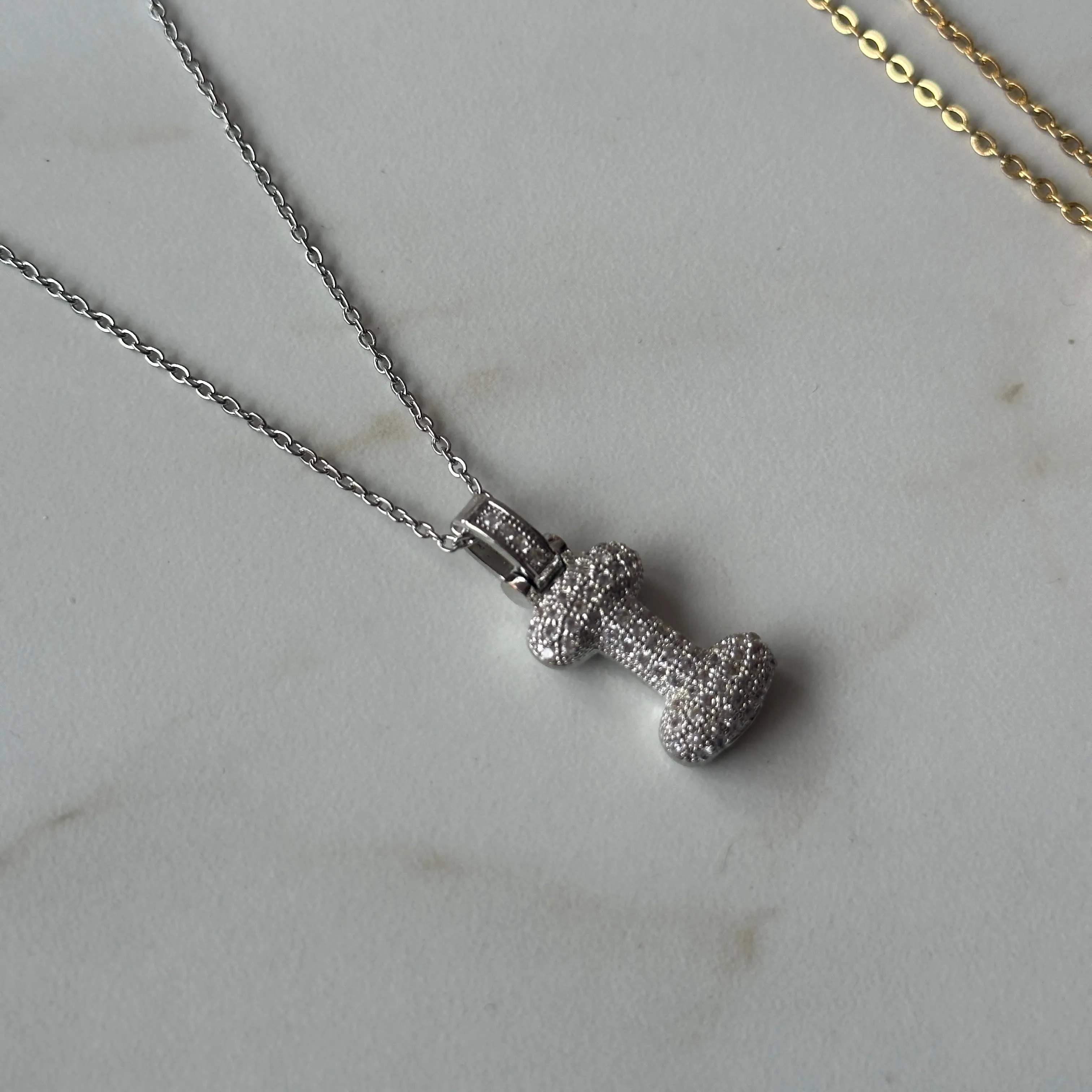 balloon initial letter pendant