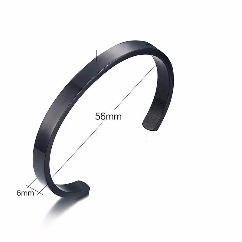 Bangle Bracelet Men, Cuff Bracelets, Stainless Steel Bracelet