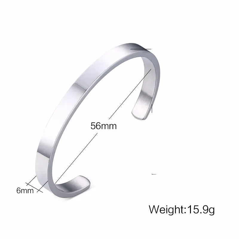 Bangle Bracelet Men, Cuff Bracelets, Stainless Steel Bracelet