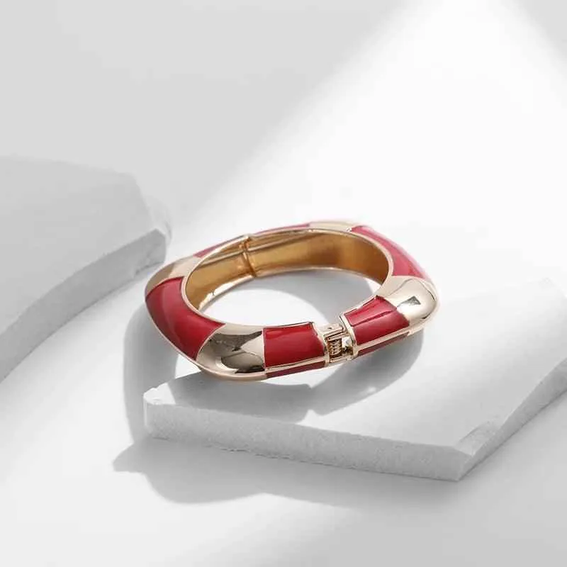 Bracelets Charm Jewelry - Geometric Square Cuff -TSJ5