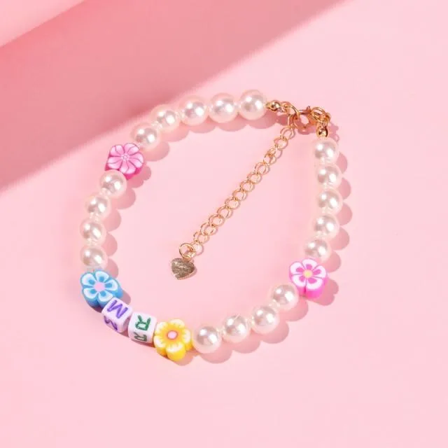 BTS Beaded Pearl Bracelet💜