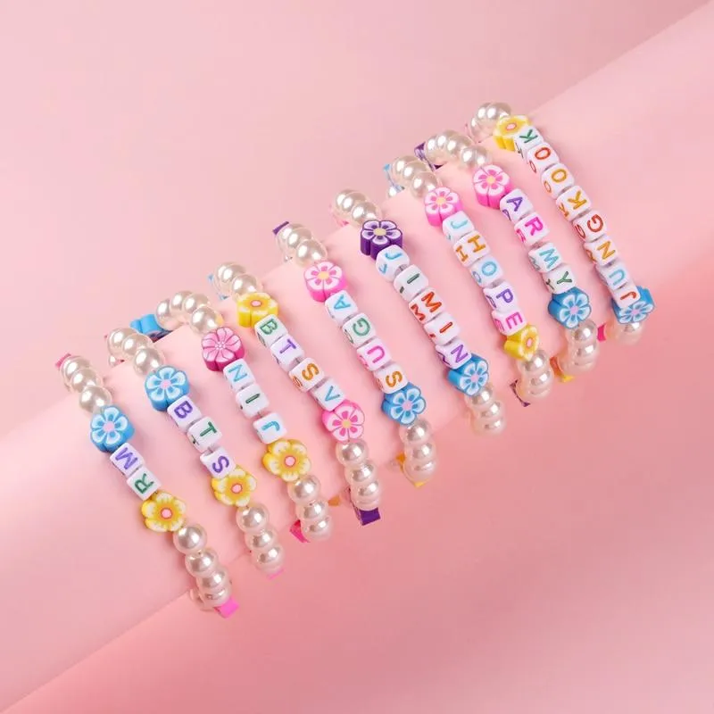 BTS Beaded Pearl Bracelet💜