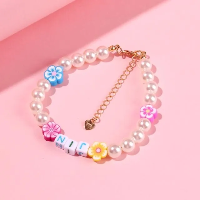 BTS Beaded Pearl Bracelet💜