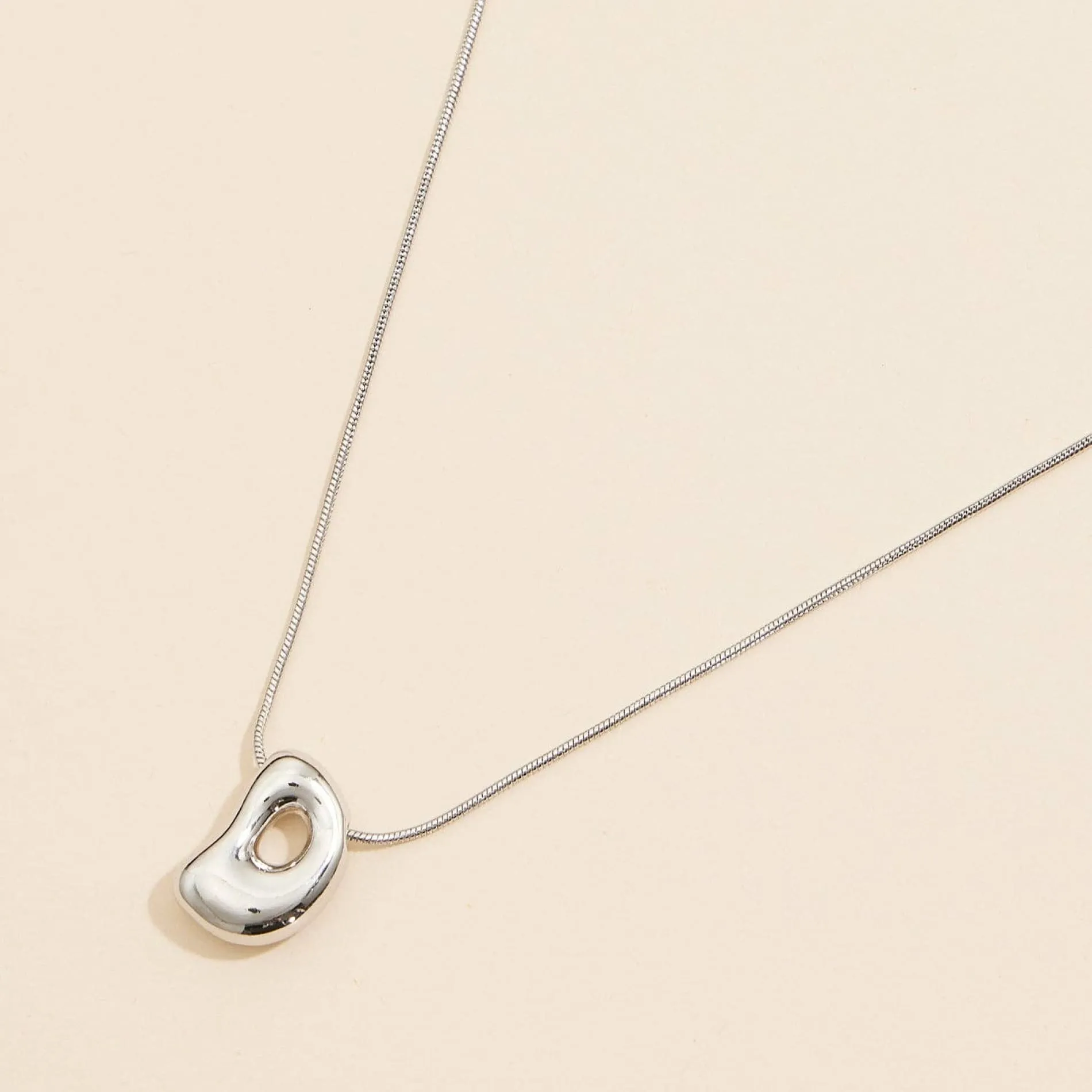 Bubble Initial Necklace