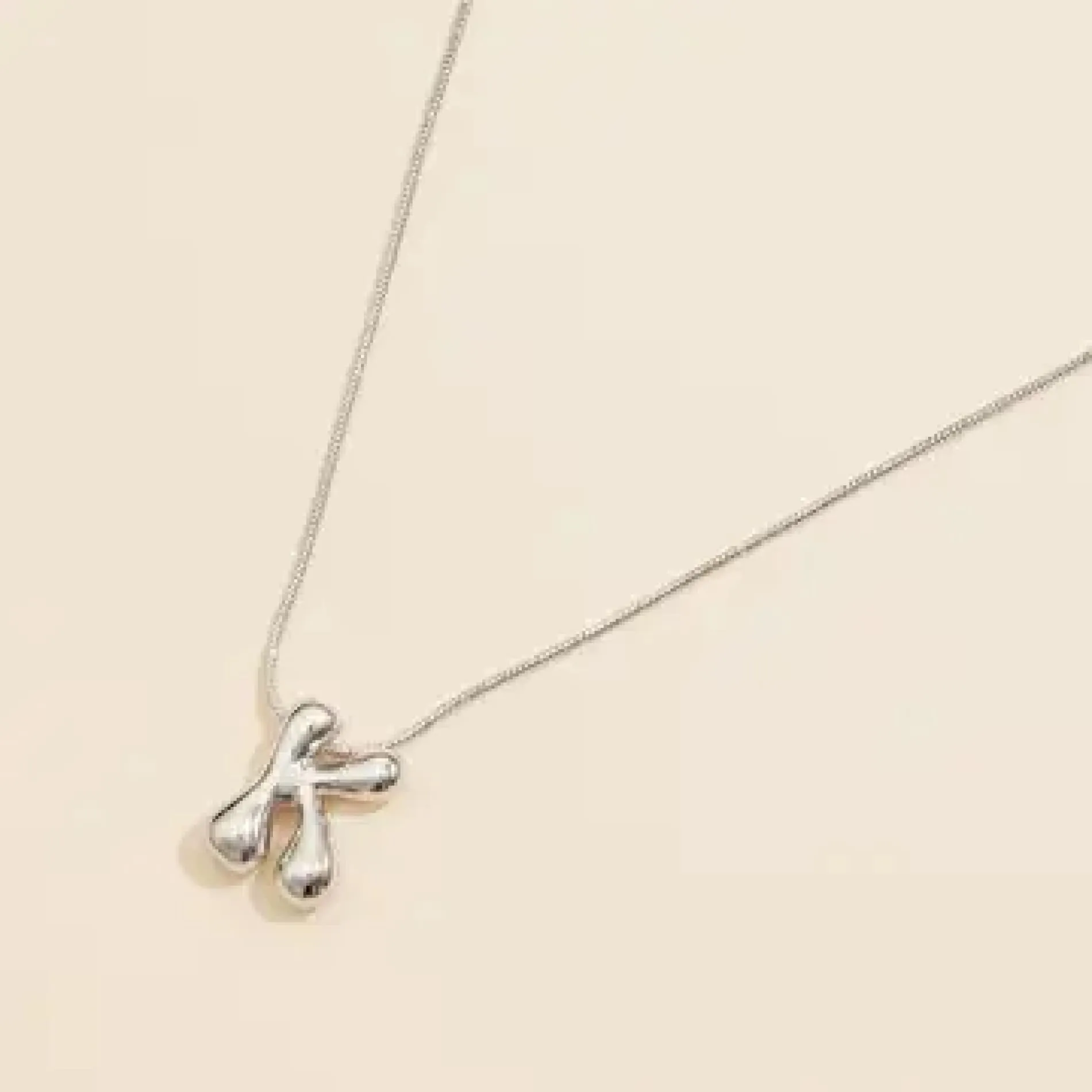 Bubble Initial Necklace