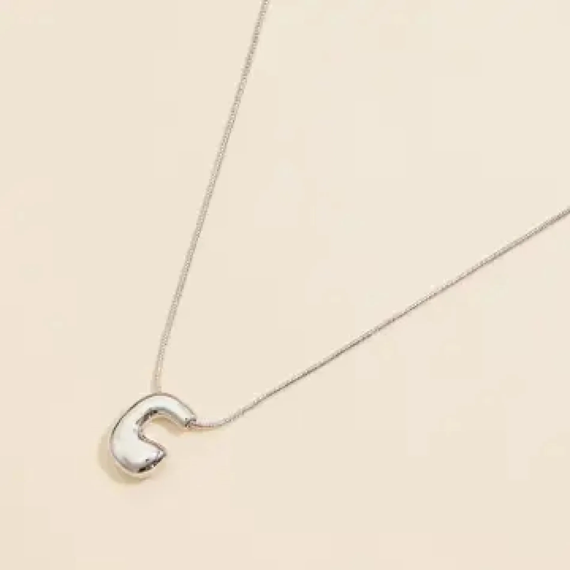 Bubble Initial Necklace