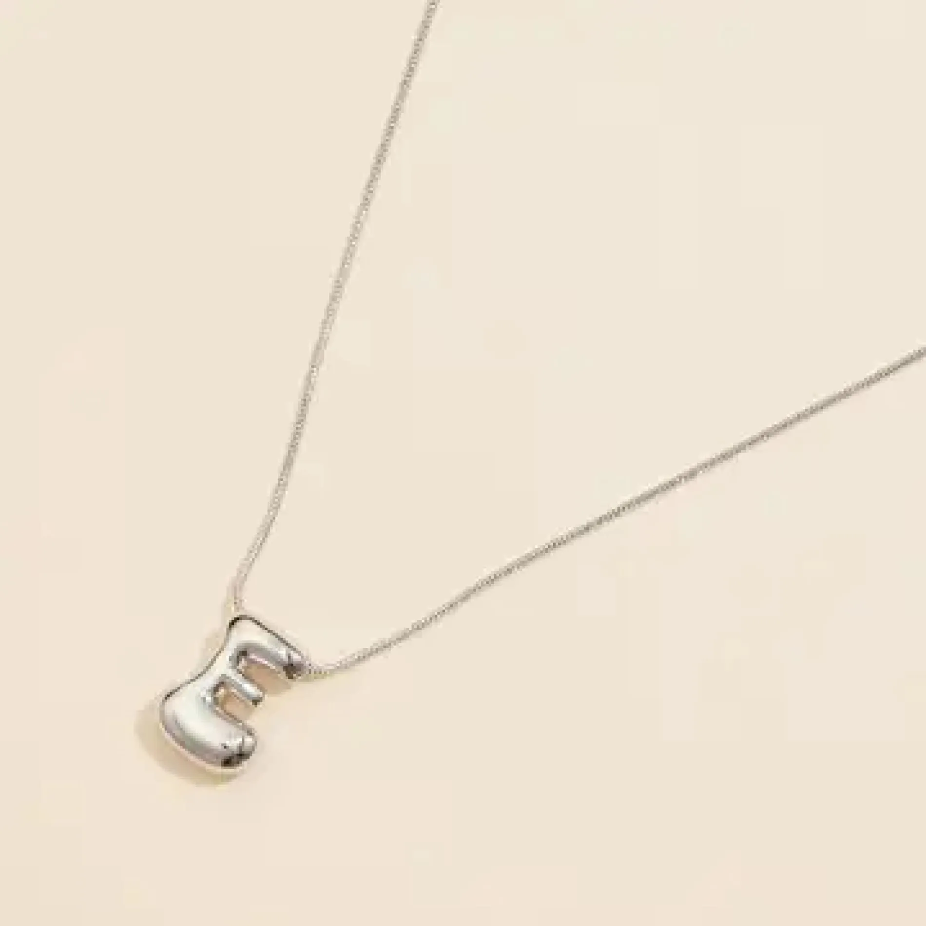 Bubble Initial Necklace
