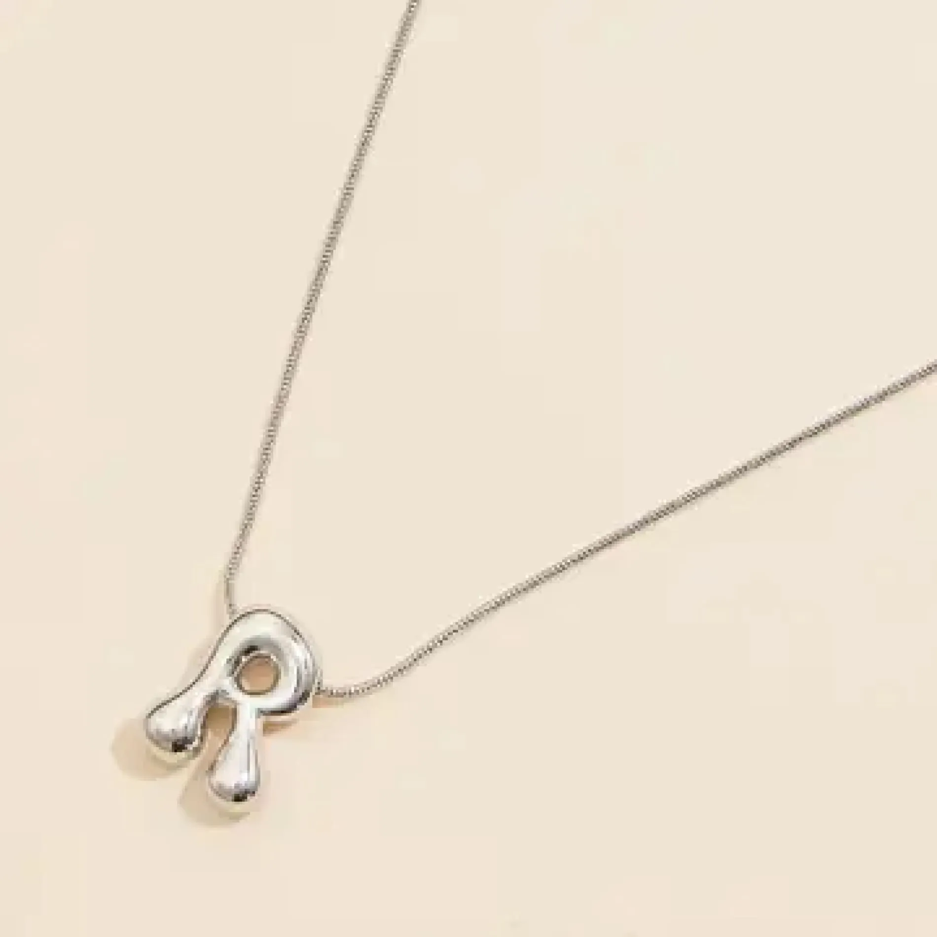 Bubble Initial Necklace