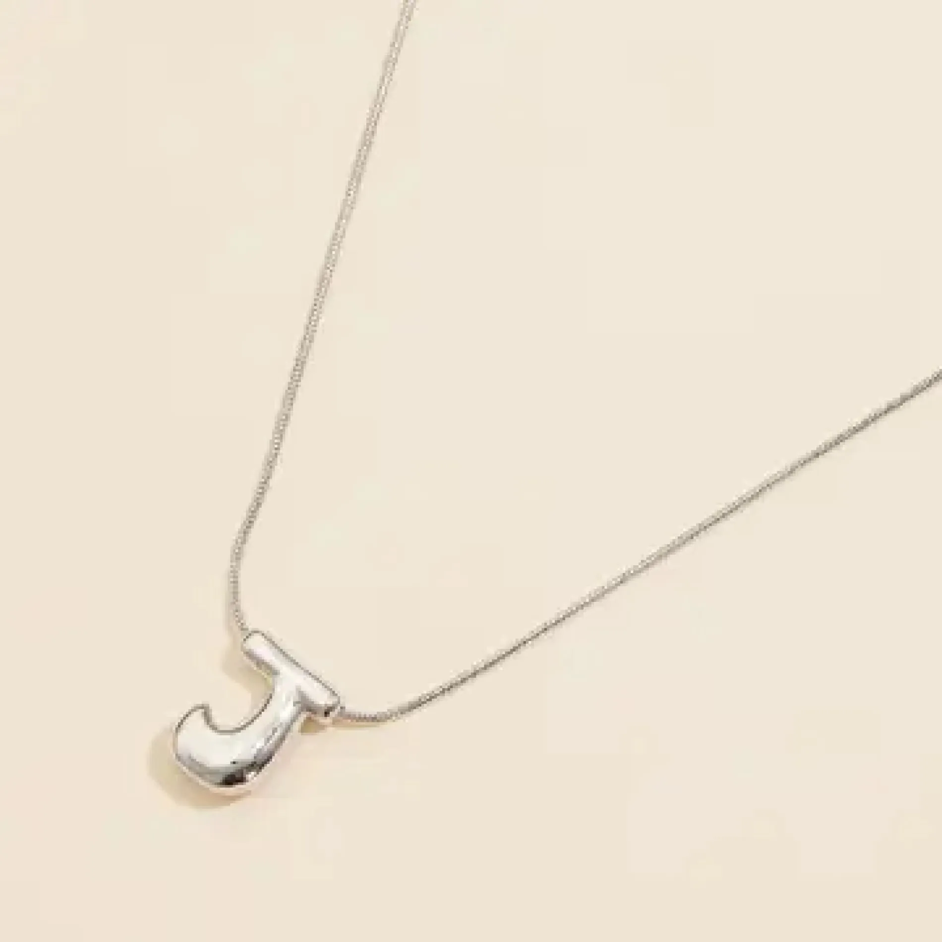 Bubble Initial Necklace