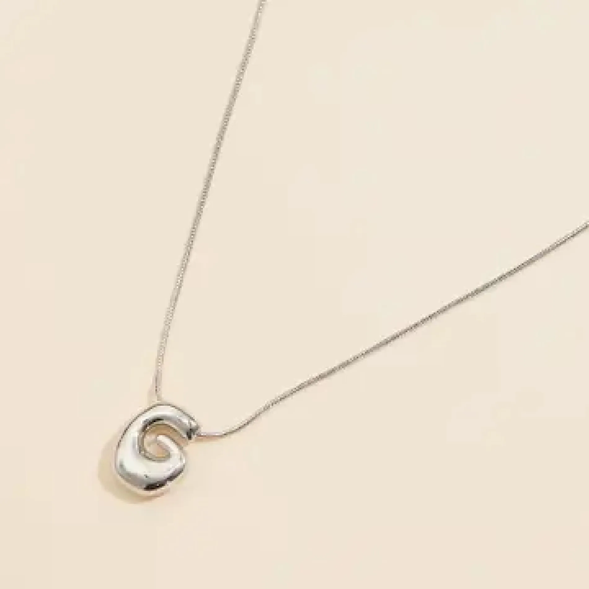 Bubble Initial Necklace