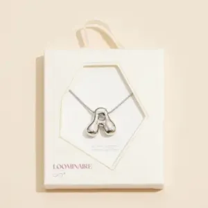 Bubble Initial Necklace