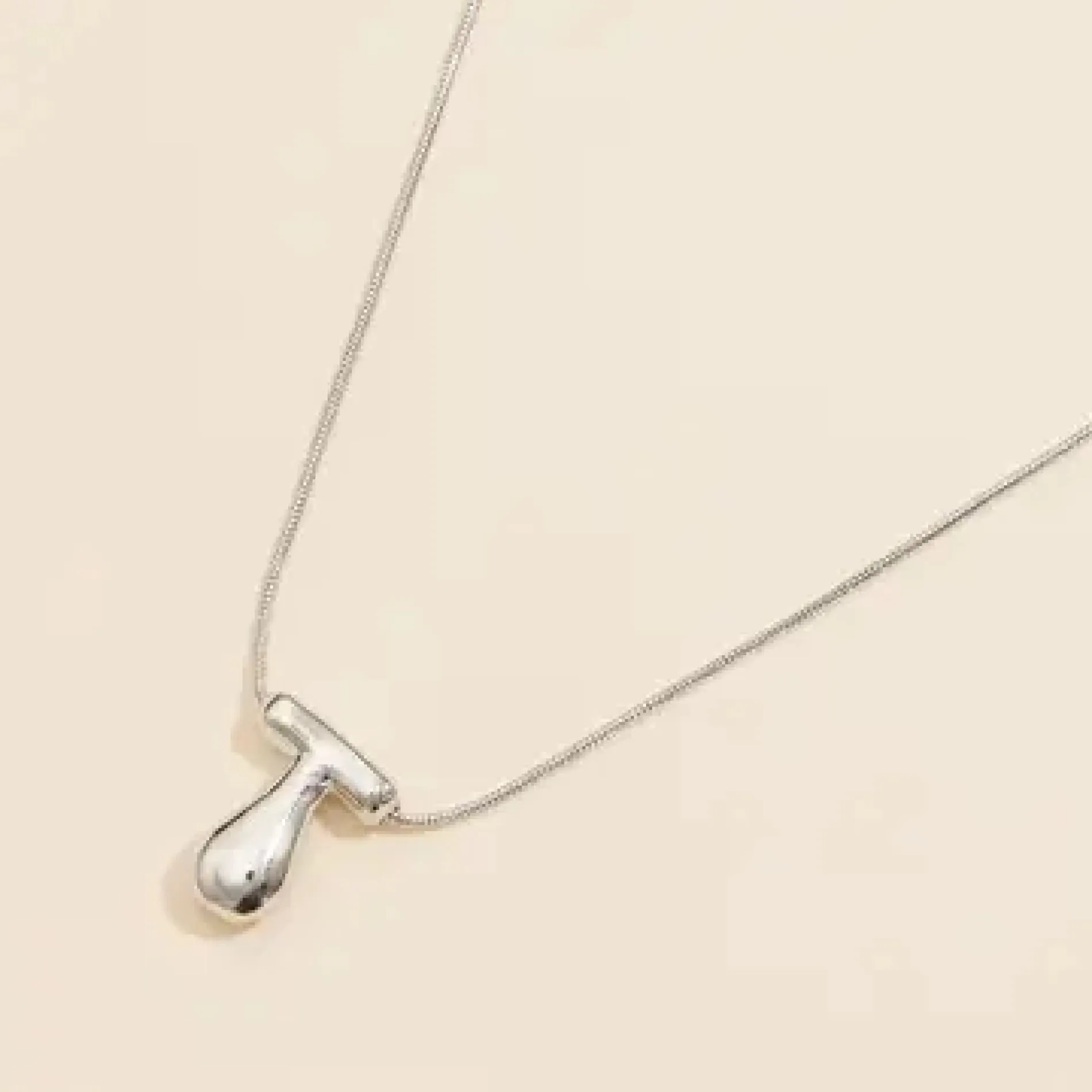 Bubble Initial Necklace