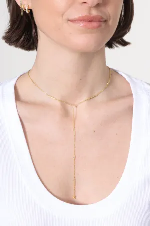 Cassia Scattered Bar Lariat
