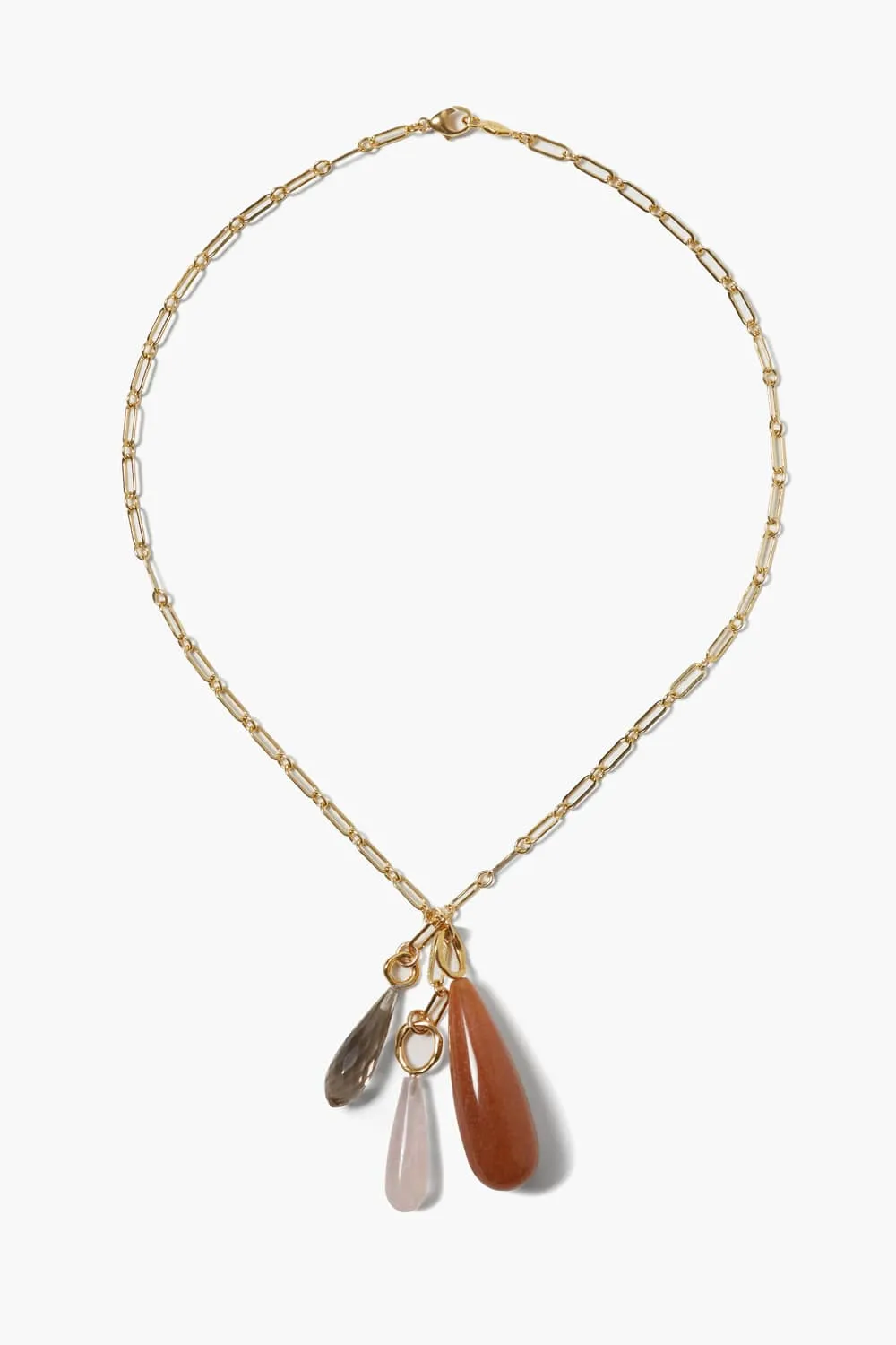 Castillo Pendant Necklace in Pink Mix