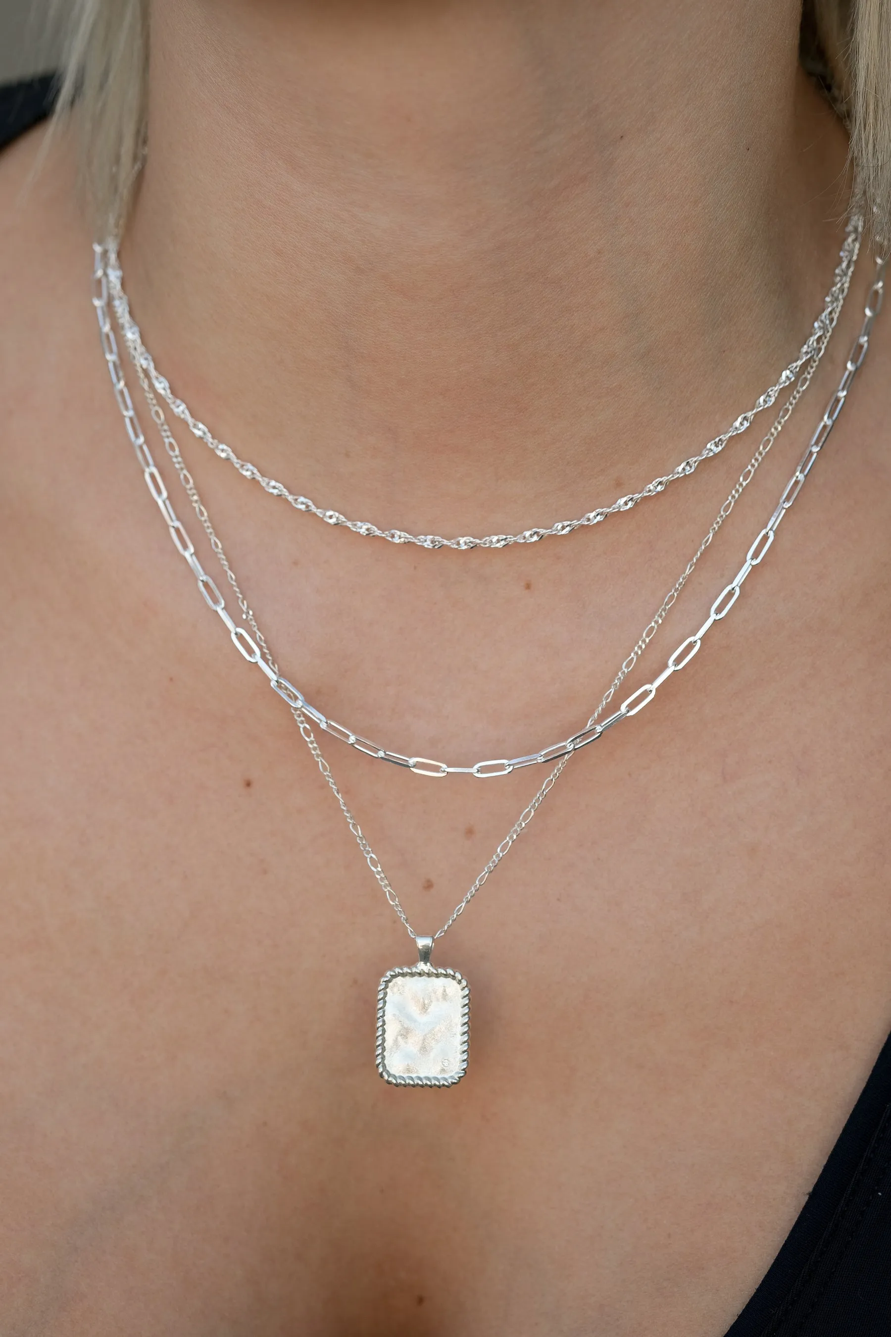 Chunky Paperclip Chain Necklace - Sterling Silver