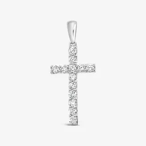 Classic 0.45CT Diamond Cross Pendant