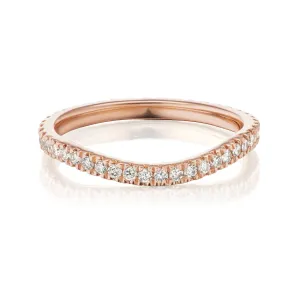Curved Diamond Nesting Ring