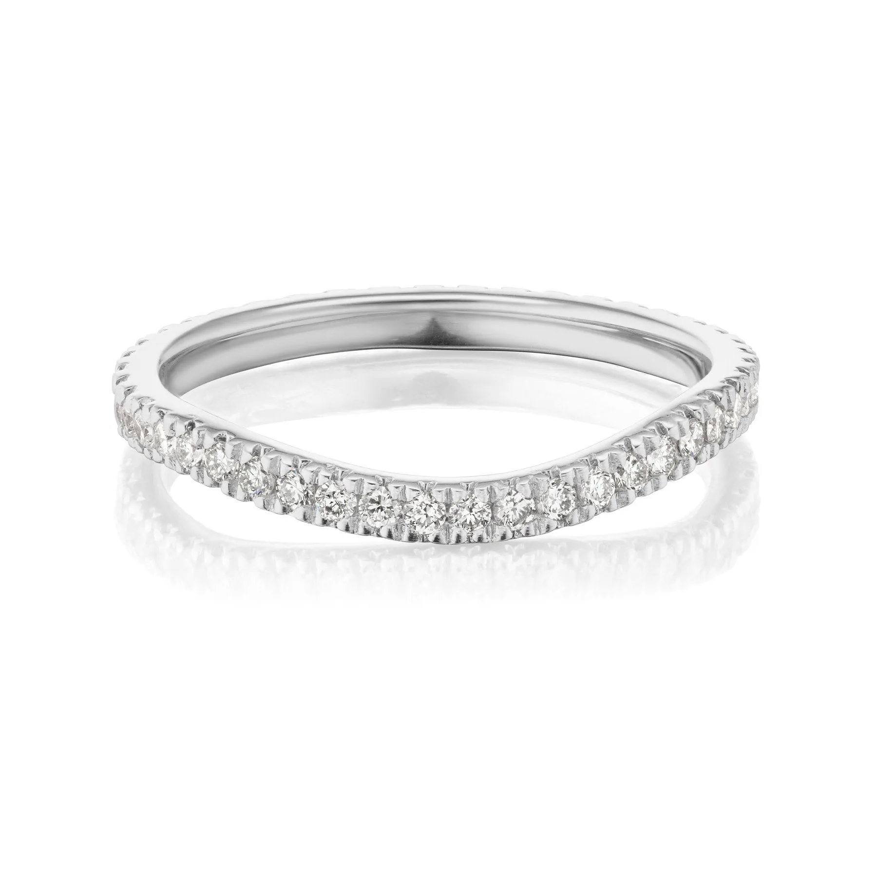 Curved Diamond Nesting Ring