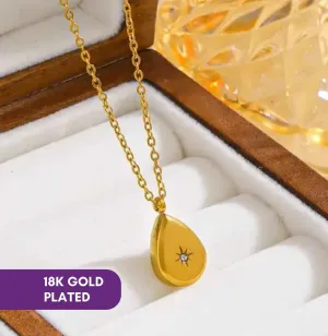 Dainty droplet ladies necklace