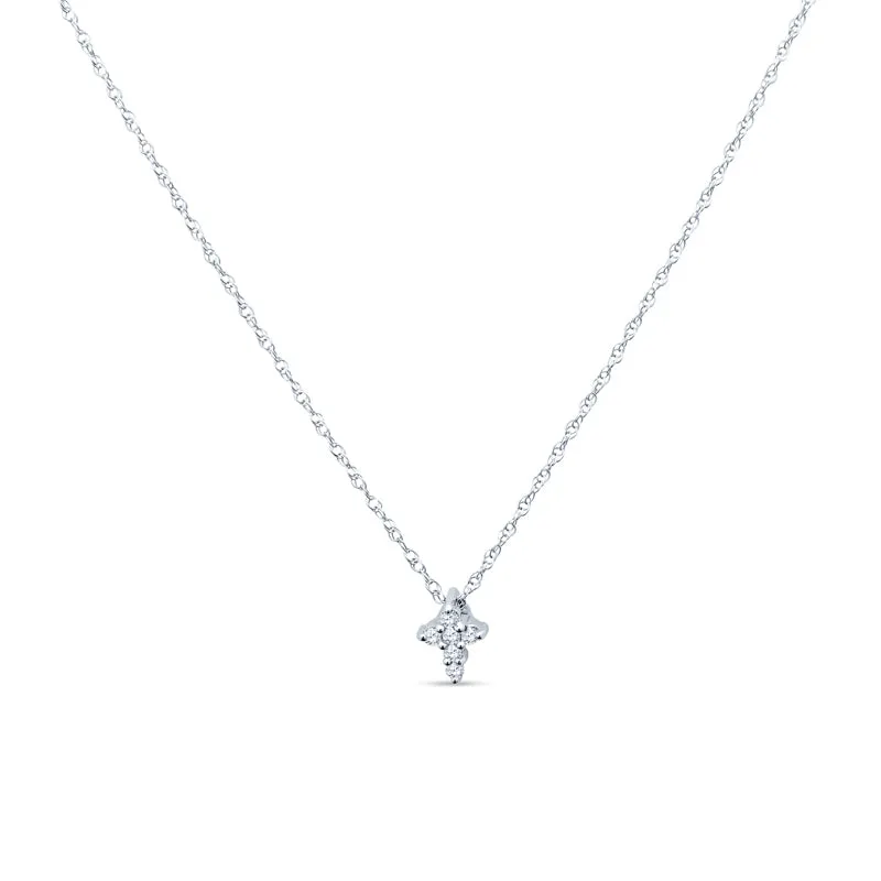 Delicate Small Diamond Cross Pendant