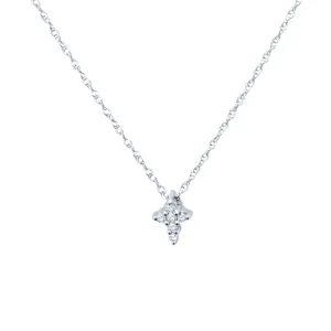 Delicate Small Diamond Cross Pendant