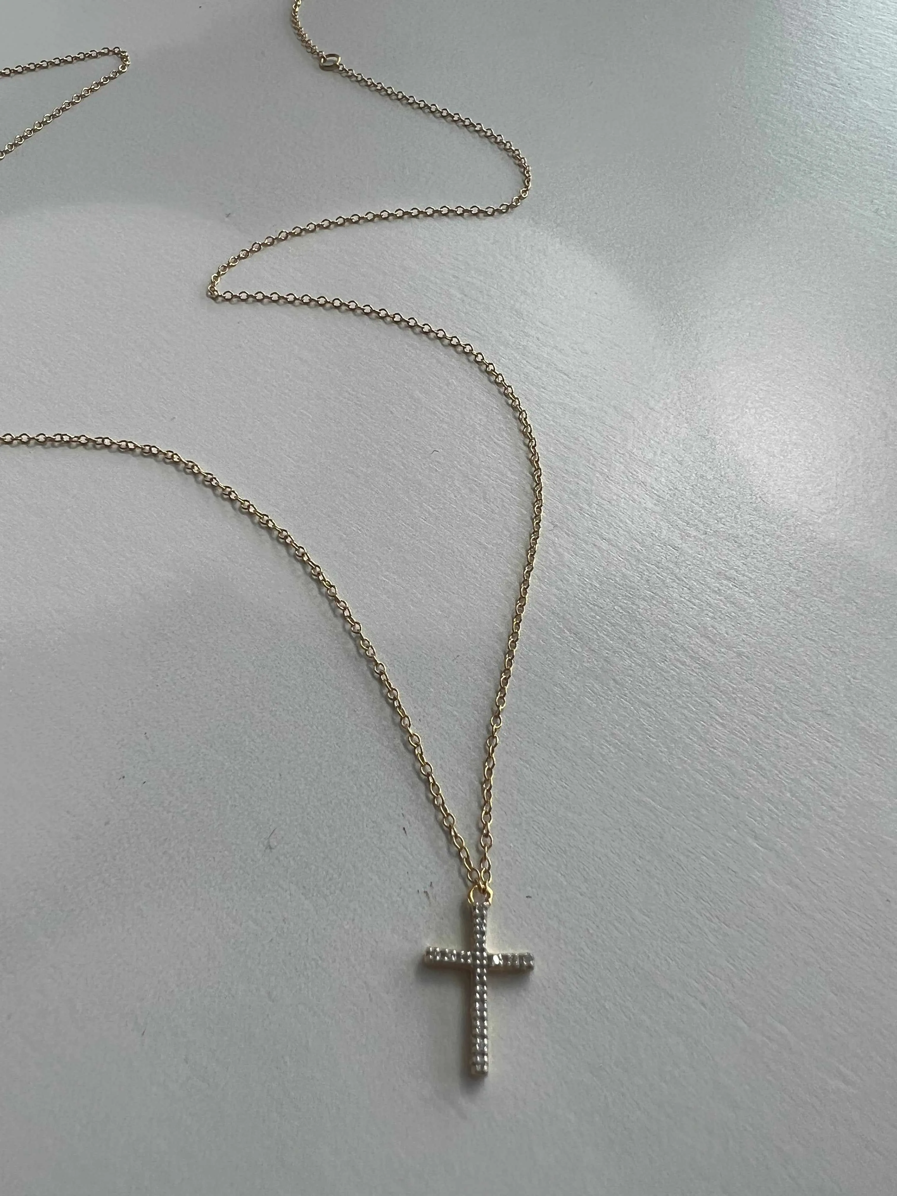 Diamond Cross Pendant Necklace