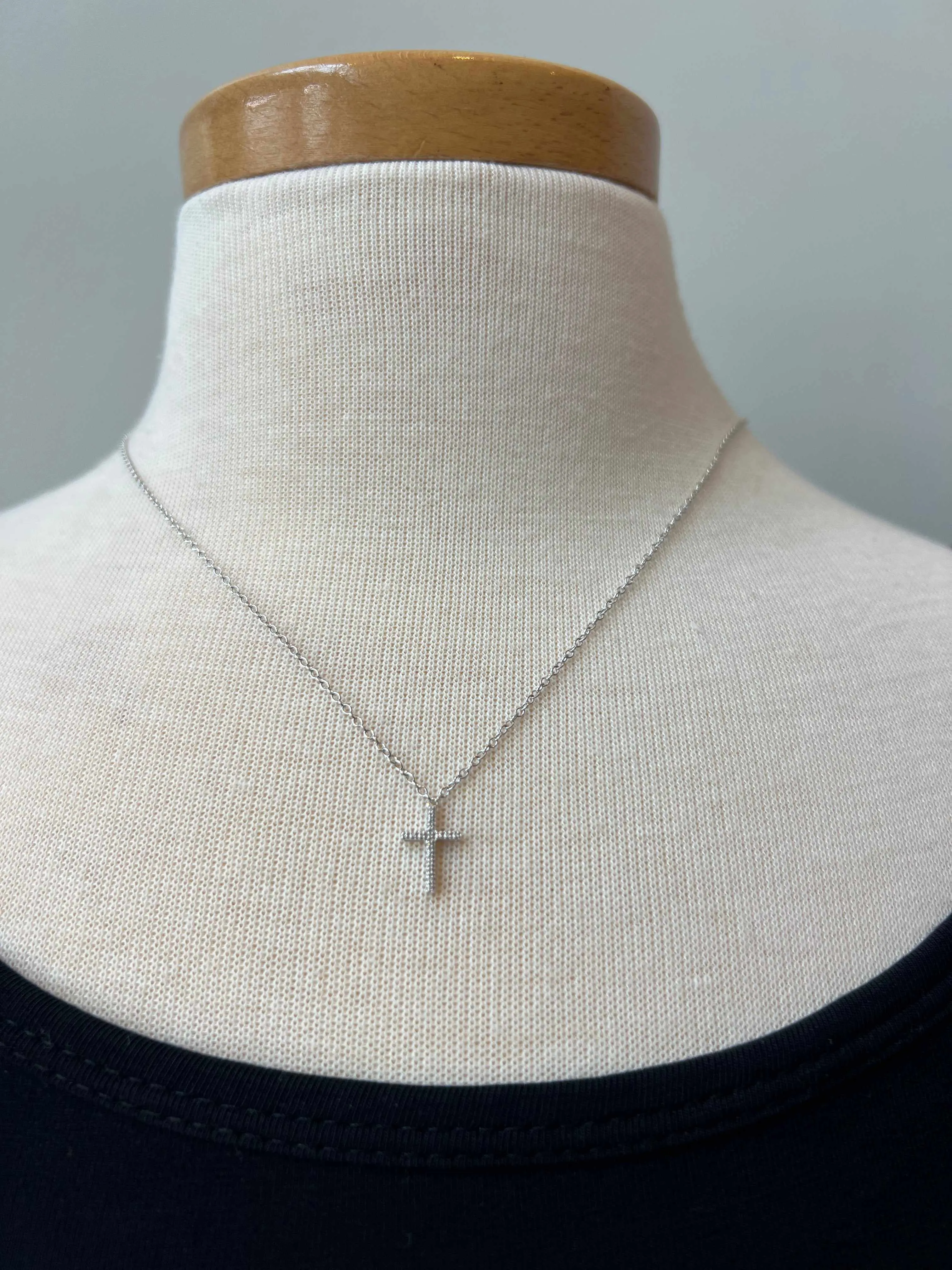 Diamond Cross Pendant Necklace