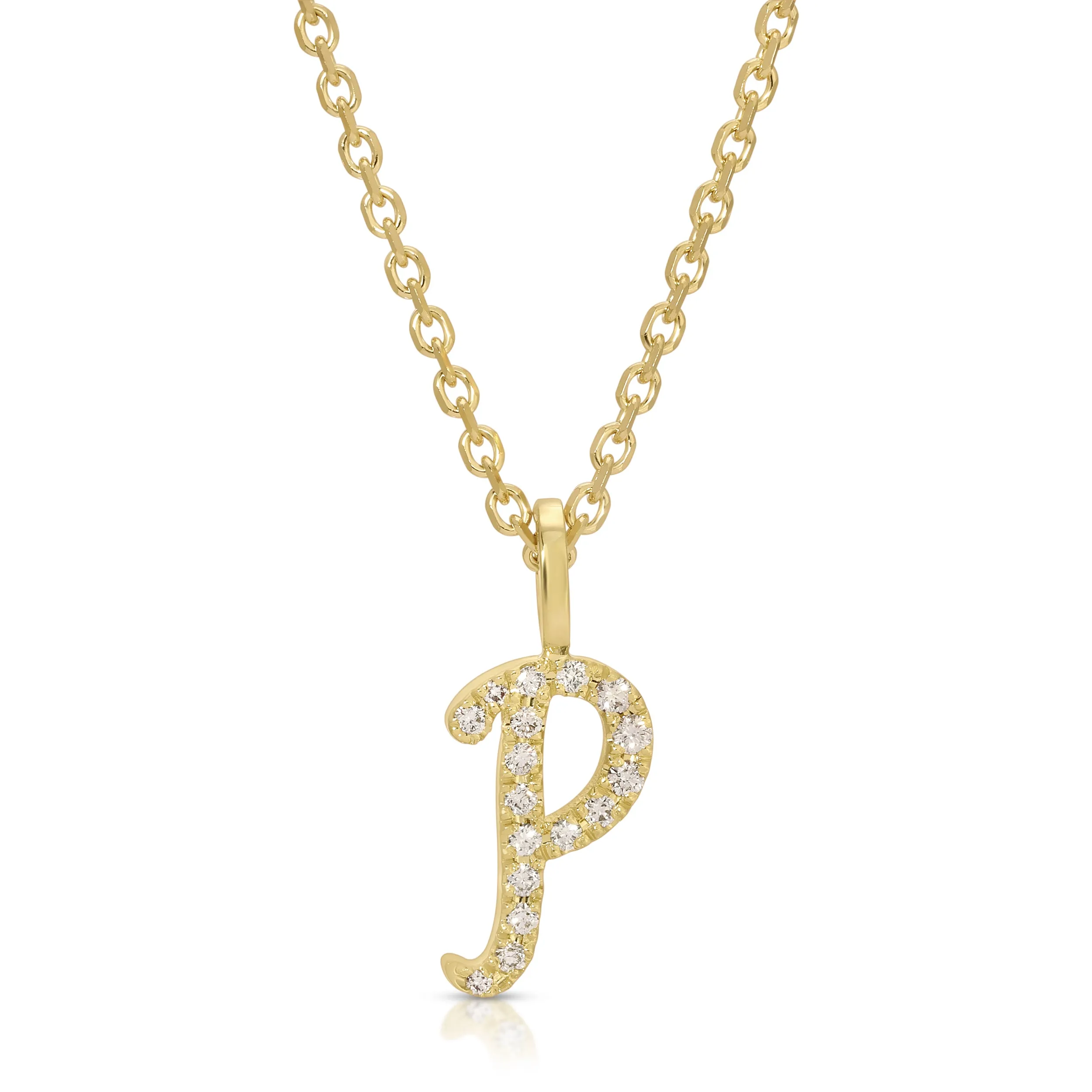 DIAMOND INITIAL DROP PENDANT