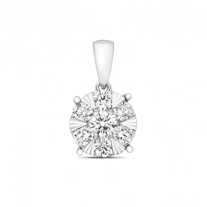 Diamond Jewellery 18CT White Gold Pendant PDQ147W