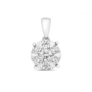 Diamond Jewellery 18CT White Gold Pendant PDQ147W