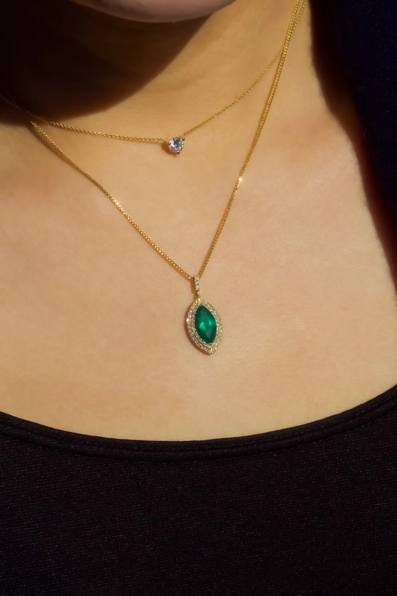 Emerald Eye Necklace