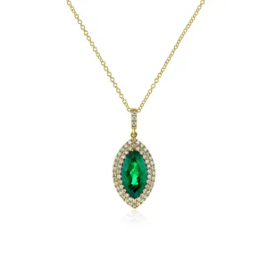 Emerald Eye Necklace