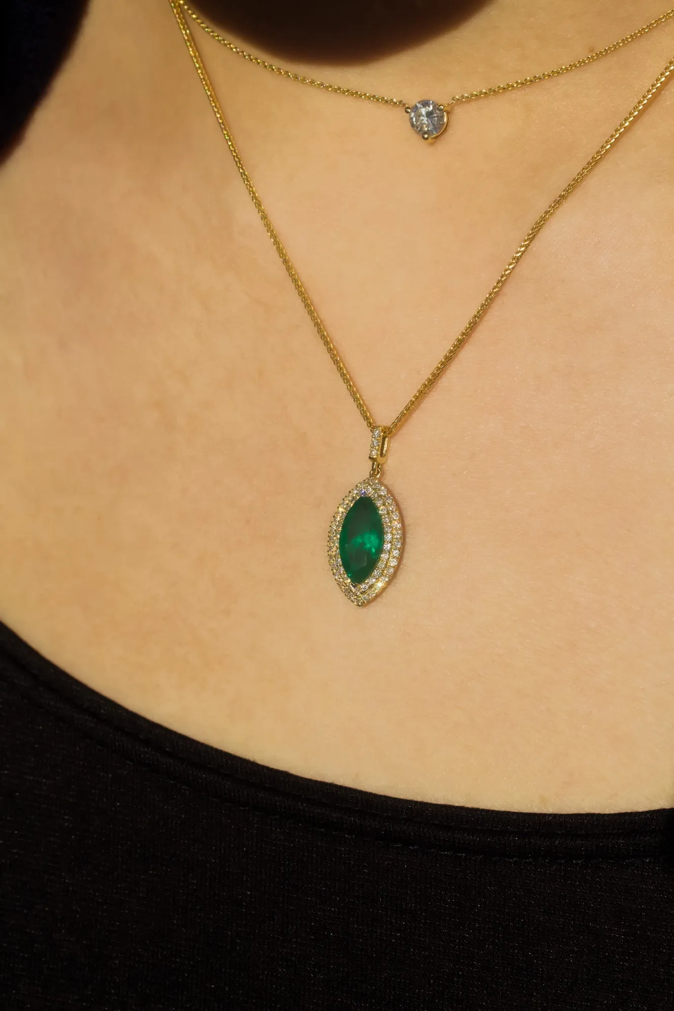 Emerald Eye Necklace