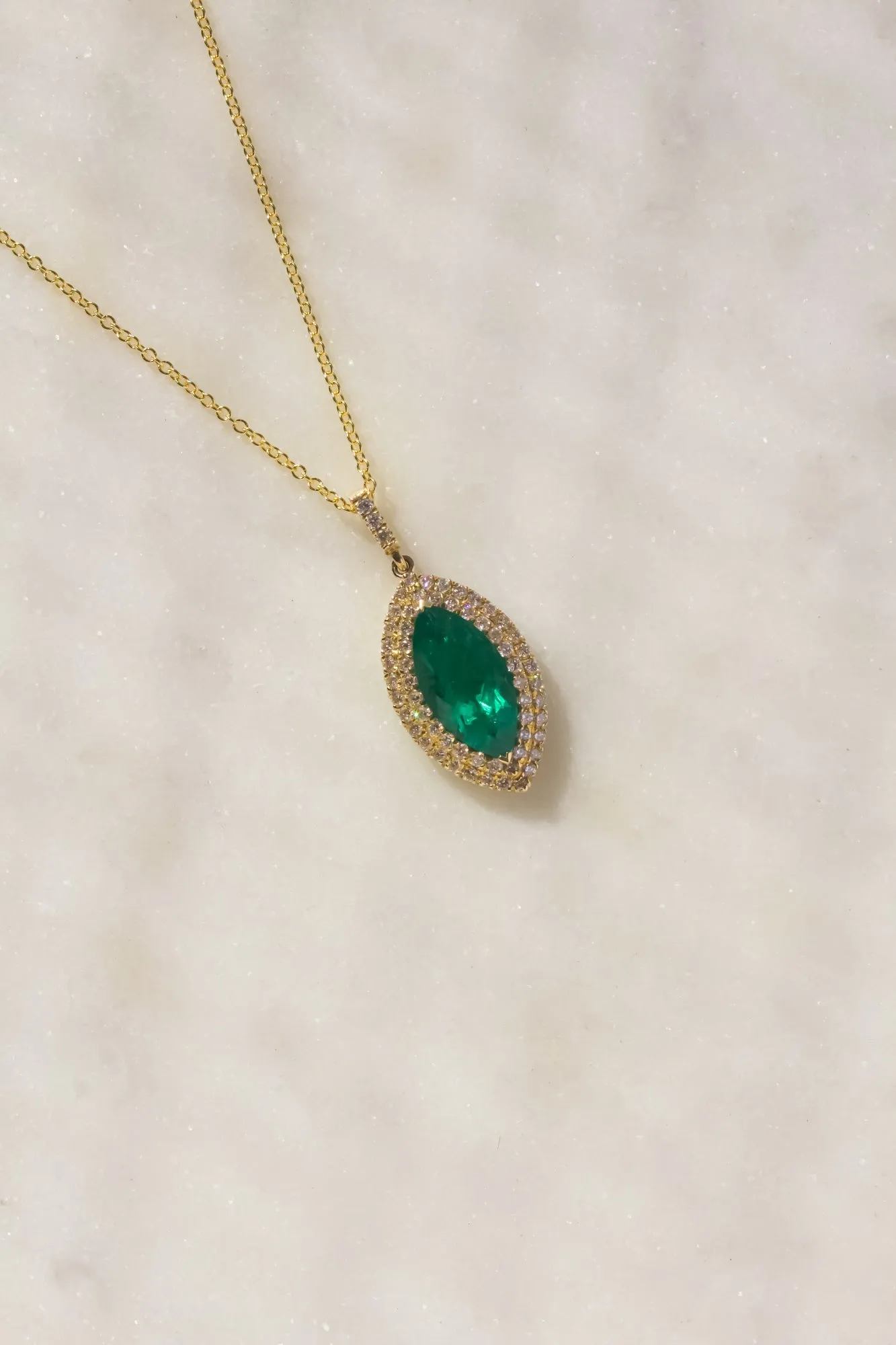 Emerald Eye Necklace