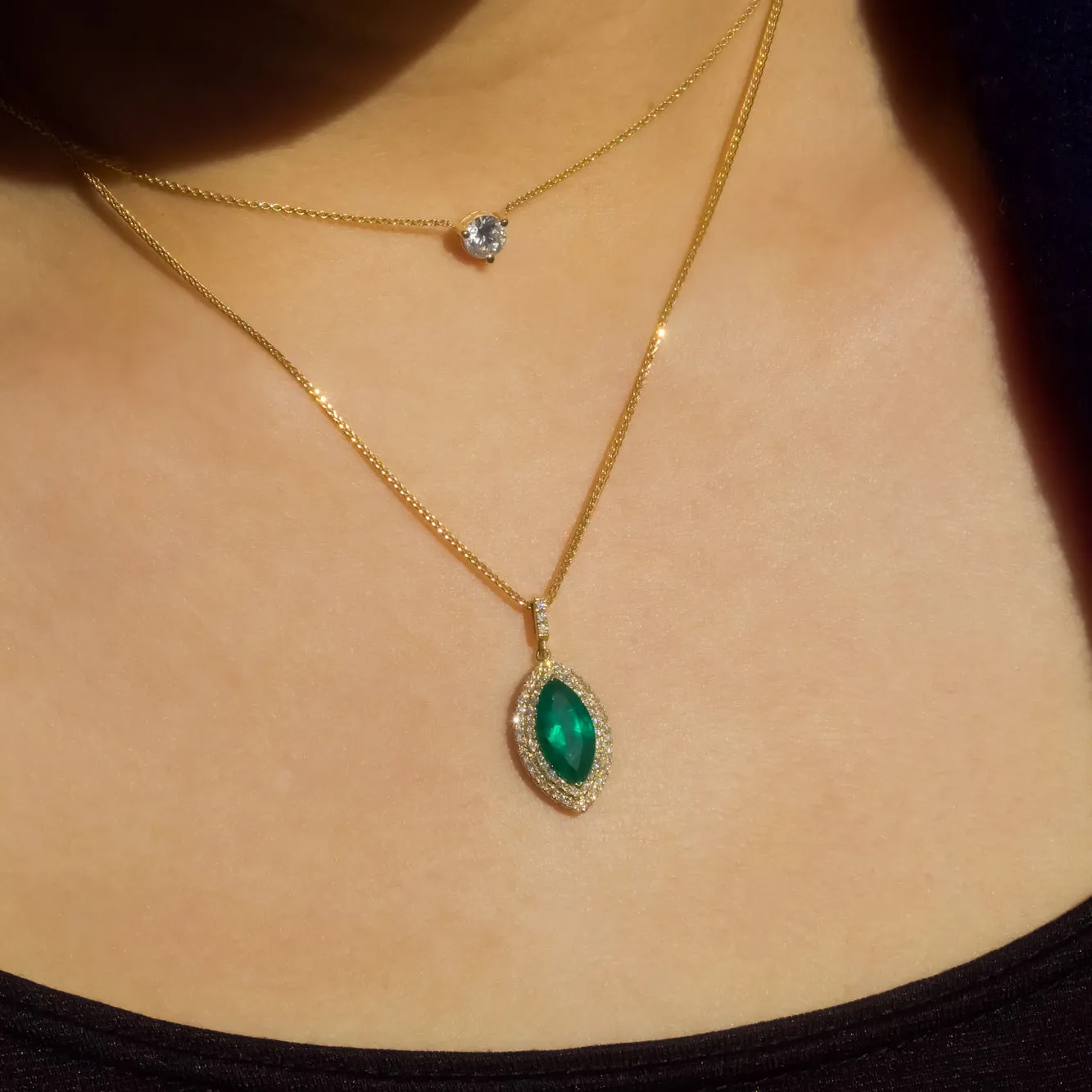 Emerald Eye Necklace