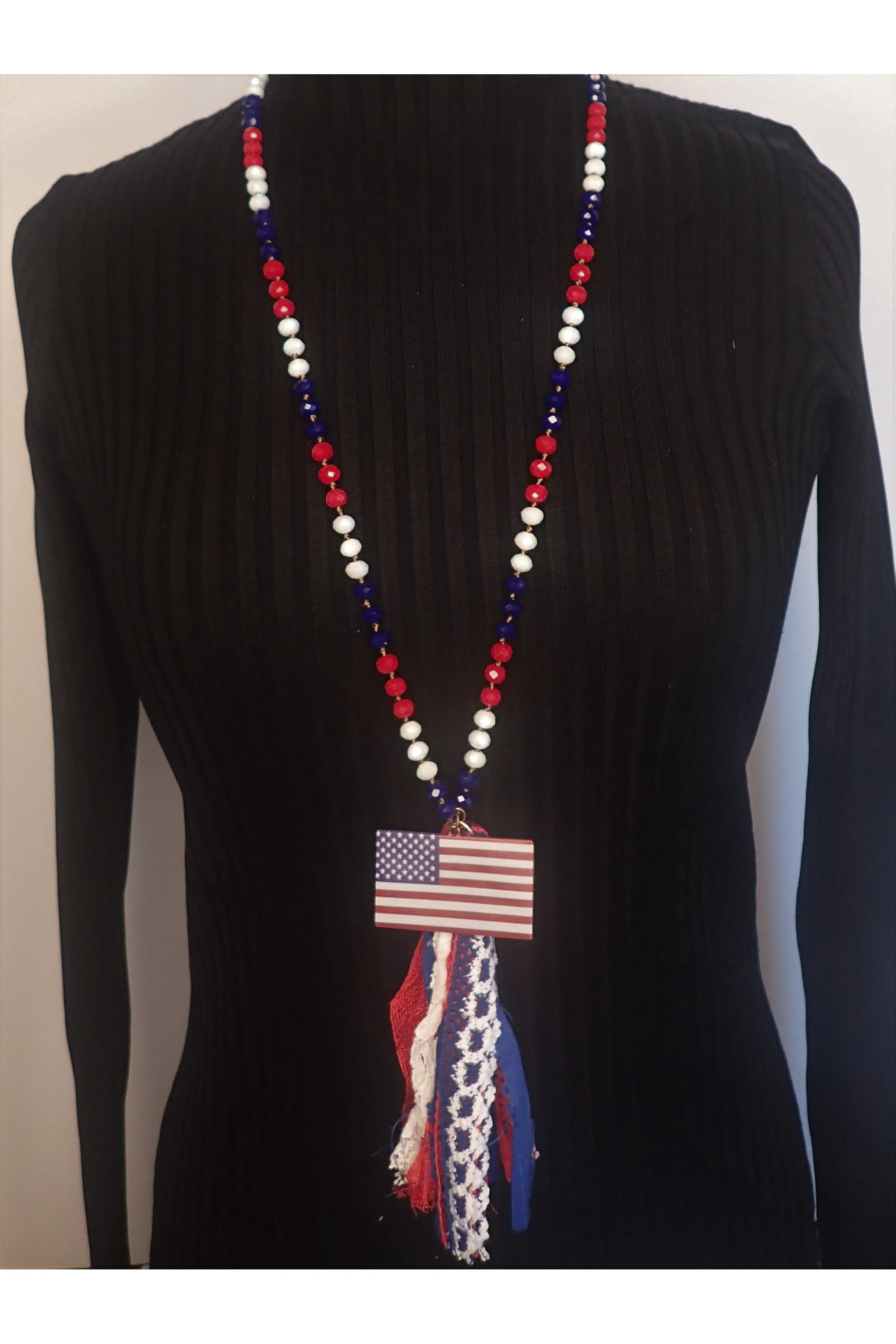 Emma American Flag Earrings