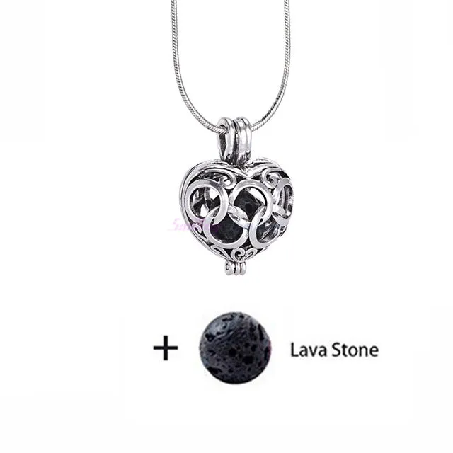 Essential Oil Diffuser Locket Necklace Simply Pretty Drop Styles, Cube and Heart