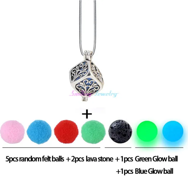 Essential Oil Diffuser Locket Necklace Simply Pretty Drop Styles, Cube and Heart